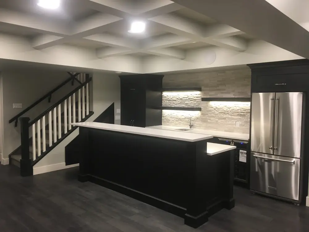 Basement Bar by Alliance Renovations
