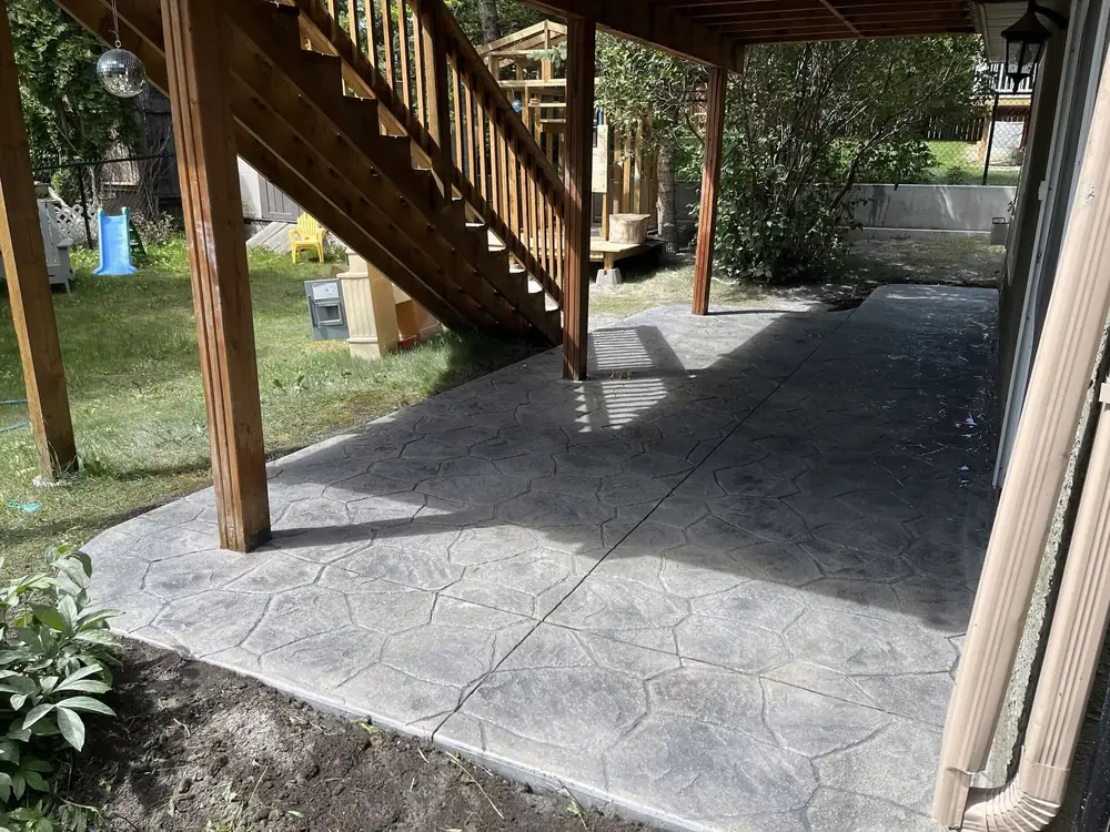 Stamped Patio by Alliance Renovations