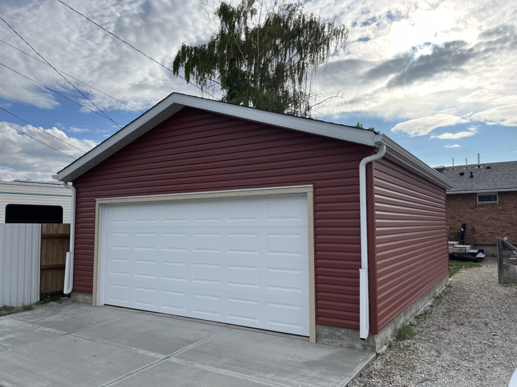 Driveway and garage
