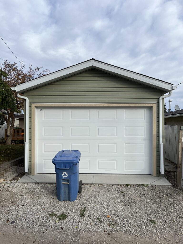 Driveway and garage