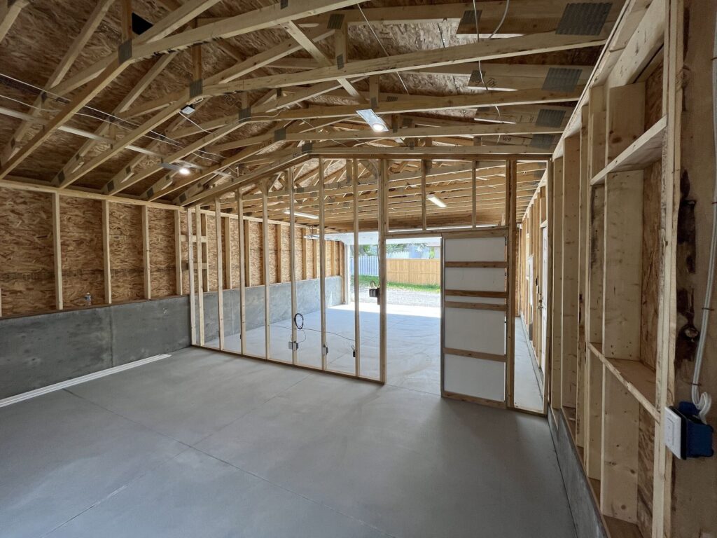Custom ceiling in garage